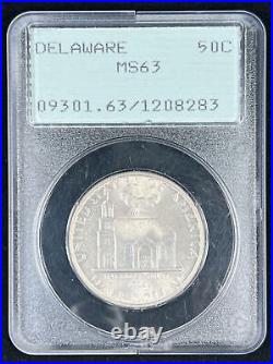 1936 Delaware Silver Commemorative Half Dollar PCGS MS-63 Old Rattler