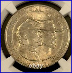 1936 GETTYSBURG SILVER COMMEMORATIVE HALF DOLLAR NGC MS64 Gem In Display Box