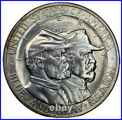 1936 Gettysburg Commemorative Half Dollar, Avidly Pursued Collector Key Date
