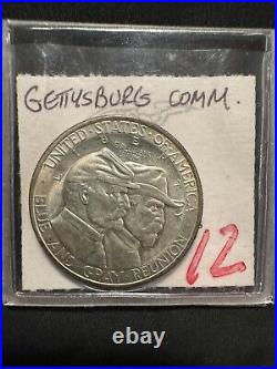 1936 Gettysburg Commemorative Half Dollar Gem BU Key Date