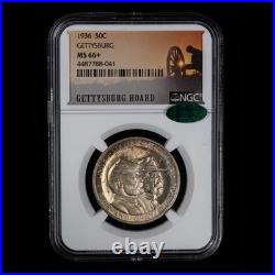 1936 Gettysburg Commemorative Half Dollar NGC MS 66+ CAC Gettysburg Hoard TONED 1936 Gettysburg Commemorative Half Dollar NGC MS 66+ CAC Gettysburg Hoard TONED