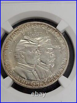 1936 Gettysburg Commemorative Half Dollar NGC UNC DETRAILS 50C