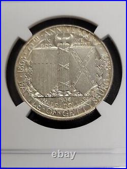 1936 Gettysburg Commemorative Half Dollar NGC UNC DETRAILS 50C