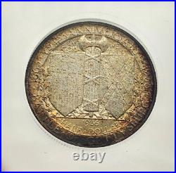 1936 Gettysburg Commemrative Half Dollar ICG MS65 Toned