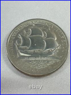 1936 LONG ISLAND Half Dollar Silver Commemorative 50c UNC Detail