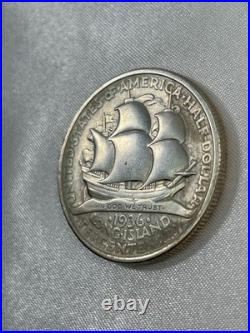 1936 LONG ISLAND Half Dollar Silver Commemorative 50c UNC Detail