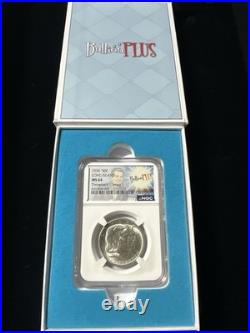 1936 Long Island 50C Buffalo Nickel MS64 NGC BullionPlus Throwback