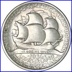 1936 Long Island Classic Commemorative Half Dollar 90% Silver AU See Pics R896