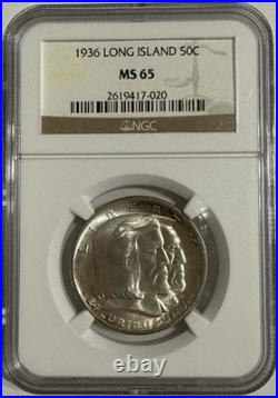 1936 Long Island Commemorative Half Dollar 50C NGC MS65 Gem Uncirculated 1936 Long Island Commemorative Half Dollar 50C NGC MS65 Gem Uncirculated