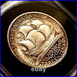 1936 Long Island Commemorative Half Dollar- AU Ungraded Nice Natural Toning