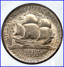 1936 Long Island Half Dollar ANACS MS63 Collectable Soapbox Holder 90% Silver
