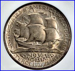 1936 Long Island Half Dollar ANACS MS63 Collectable Soapbox Holder 90% Silver