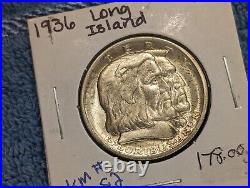 1936 Long Island Half Dollar Silver Commemorative Coin 50C