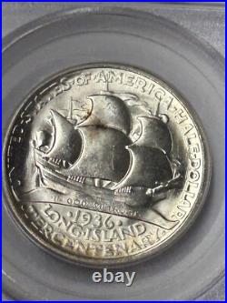 1936 Long Island Silver Half Dollar PCGS MS63 CAC Green Gen 2 OGH 1936 Long Island Silver Half Dollar PCGS MS63 CAC Green Gen 2 OGH