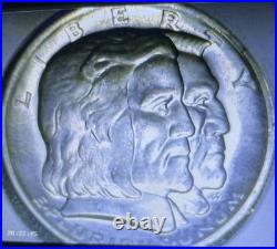 1936 Long Island Tercentenary Commemorative Half Dollar Gem Bu Unc. 90% Silver