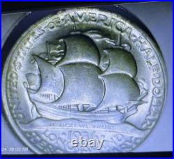 1936 Long Island Tercentenary Commemorative Half Dollar Gem Bu Unc. 90% Silver