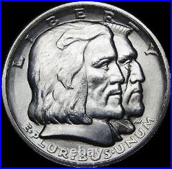 1936 Long Island Tercentennial Commemorative Half Dollar Silver GEM BU++ #U190