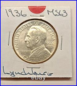 1936 Lynchburg Commemorative Silver Half Dollar BU/UNC