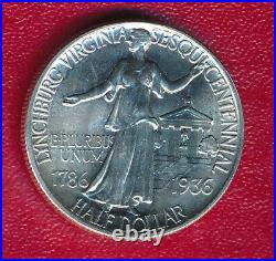 1936 Lynchburg Commemorative Silver Half Dollar Brilliant Uncirculated