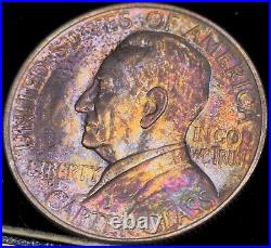 1936 Lynchburg Commemorative Silver Half Dollar MS+ Monster Toned Truly Unique