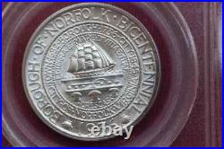 1936 Norfolk Commemorative Half Dollar Pcgs Ms67-see Store Ww1-ww2 Medals