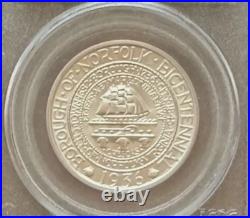 1936 Norfolk Commemorative Silver Half Dollar 50C