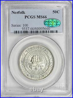 1936 Norfolk Silver Commemorative Half Dollar PCGS MS-66 CAC-Mint State 66 CAC