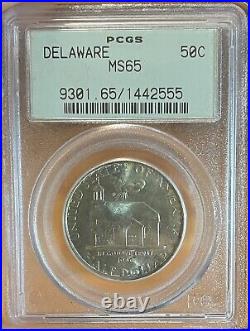 1936 OGH! PCGS MS65 Delaware Commemorative Half Dollar