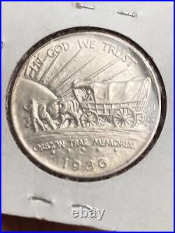 1936 Oregon Trail Half Dollar Excellent Condition Better Date