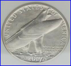 1936-P Bridgeport Connecticut Commemorative Silver Half Dollar NGC MS 63