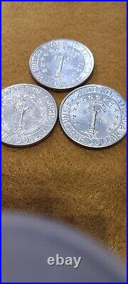 1936 P D S Colombia Commemorative Half Dollar Set Ch Bu 3 Coins