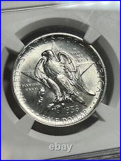 1936 P Texas Commemorative Half Dollar NGC MS65 Blast White