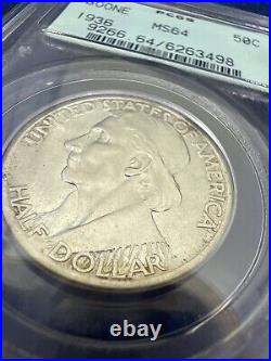 1936 PCGS MS64 Boone Commem. Half Dollar 50C RARE HOLDER LOT Z 74