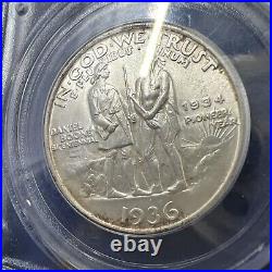 1936 PCGS MS64 Boone Commem. Half Dollar 50C RARE HOLDER LOT Z 74