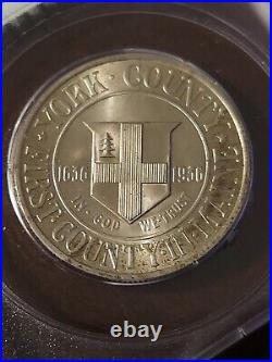 1936 PCGS MS66 OGH RATTLER Silver YORK Commemorative Half Dollar 50c