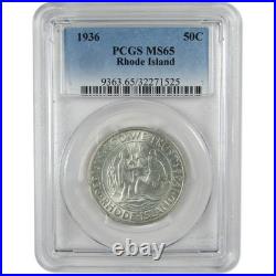 1936 Providence Rhode Island Commemorative Silver 50c MS 65 PCGS