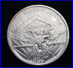 1936 Robinson Commemorative Silver Half Dollar 50C BU See Pics