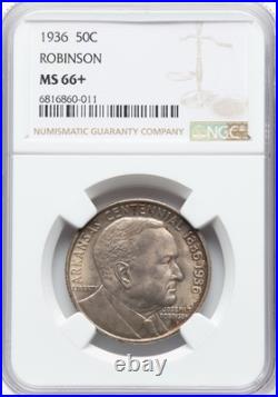 1936 Robinson Silver Commemorative Half Dollar, MS66+ NGC