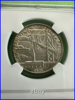 1936-S 50 Cent Bay Bridge, Commemorative NGC UNC Details Cleaned