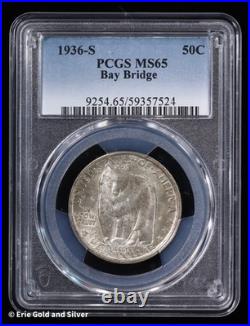1936-S 50c Bay Bridge Commemorative Half Dollar PCGS MS 65