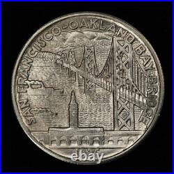 1936-S 50c Bay Bridge Commemorative Silver Half Dollar Luster UNC C1255