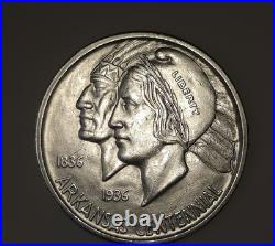 1936-S Arkansas VERY NICE COIN Centennial Commemorative Half Dollar