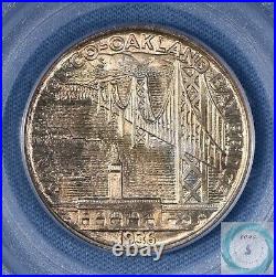 1936-S Bay Bridge 50c Commemorative PCGS MS65 Vintage Champagne & Bronze Glow