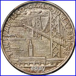 1936-S Bay Bridge Commem Half Dollar PCGS MS65 Great Eye Appeal Strong Strike