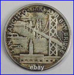 1936-S Bay Bridge Commemorative Silver Half Dollar ALMOST UNCIRCULATED
