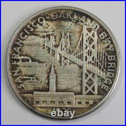 1936-S Bay Bridge Commemorative Silver Half Dollar ALMOST UNCIRCULATED