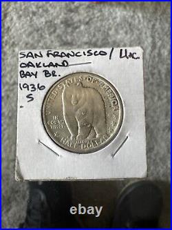 1936-S Bay Bridge Half Dollar 50C