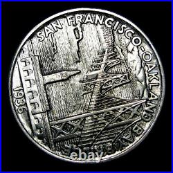 1936-S Bay Bridge Silver Commemorative Half Dollar - Gem BU+ Coin - #316D
