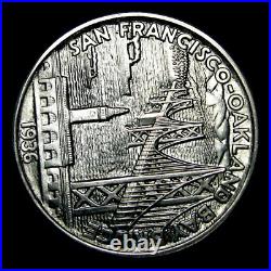 1936-S Bay Bridge Silver Commemorative Half Dollar - Gem BU+ Coin - #318D