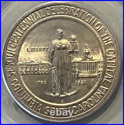 1936-S Columbia S. C. Sesquicentennial Commemorative Half Dollar. PCGS MS65
